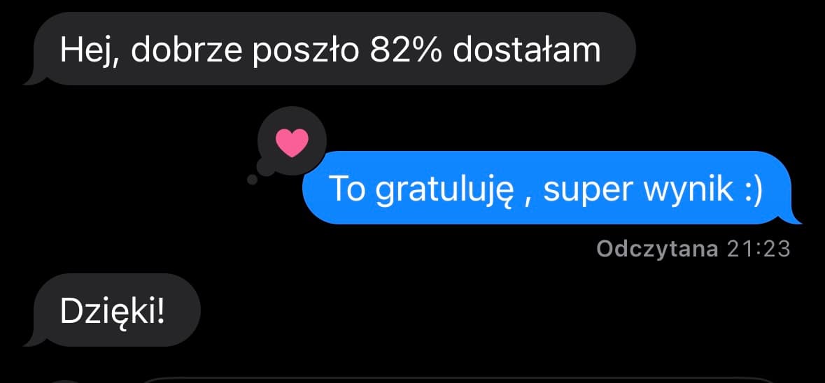 Wiadomość od kursanta — zrzut ekranu 10